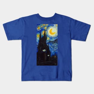 Kokeshi Starry night Kids T-Shirt